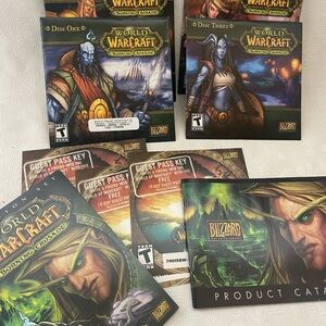 World of Warcraft PC game The Burning Crusade Expansion Set 4 discs